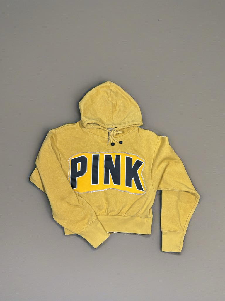 Yellow crop hoodie