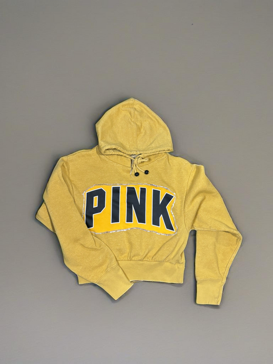 Yellow crop hoodie